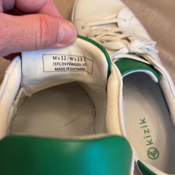 KIZIK - size 12 white green / Stan Smith style - Picture 4 of 4